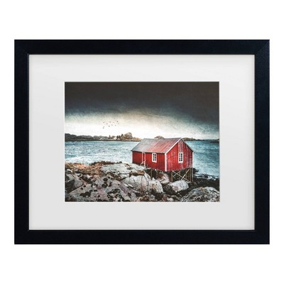 Trademark Fine Art Philippe Sainte Laudy Norwegian Texture Red Matted Framed Art