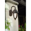 John Timberland Casa Sierra Rustic Vintage Outdoor Wall Light Fixture Bronze Downbridge 14 1/2" Clear Seedy Glass for Post Exterior Barn Deck House - 4 of 4