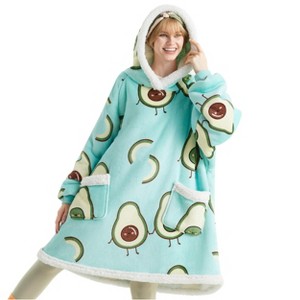 Bedsure | Wearable Blanket Warm & Soft Fleece Blanket - 1 of 4
