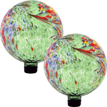 Sunnydaze Indoor/Outdoor Artistic Gazing Globe Glass Garden Ball for Lawn, Patio or Indoors - 10" Diameter