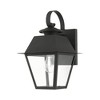Livex Lighting Mansfield 1 - Light Wall Light in  Black - 2 of 3