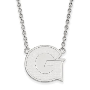 Black Bow Jewelry Sterling Silver Georgetown Hoyas NCAA Necklace 18 Inch - 1 of 4