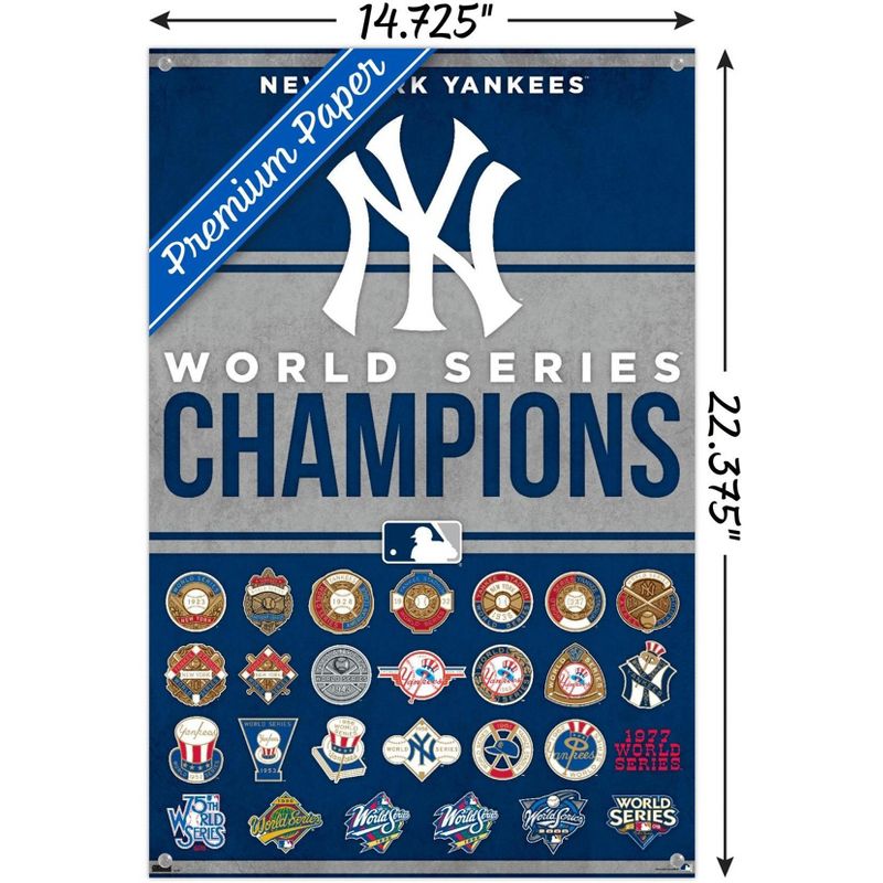 Trends International MLB New York Yankees - Champions 23 Unframed Wall Poster Prints, 3 of 7