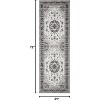 Oriental Medallion Rug - Kid and pet friendly washable vintage floral carpet with non-slip backing - 2 of 4