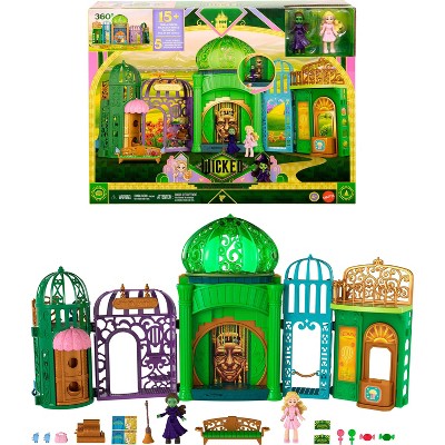 Universal Pictures’ Wicked Emerald City Small Doll Playset with 5 Play Spaces & 15 Accessories
