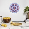 Angela Minca Modern floral mandala Cutting Board - Round - 3 of 3