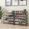 Simple Trending 5-Tier Stackable Shoe Rack Black - 4 of 4