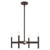 Livex Lighting Copenhagen 4 - Light Chandelier in  Bronze - 2 of 4