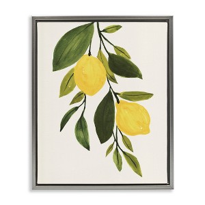 Stupell Industries Simple Yellow Country Lemon Leaf, 25" x 31" - 1 of 4