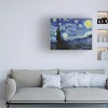 Trademark Fine Art - Vincent van Gogh Starry Night Matted Framed Art - 2 of 4