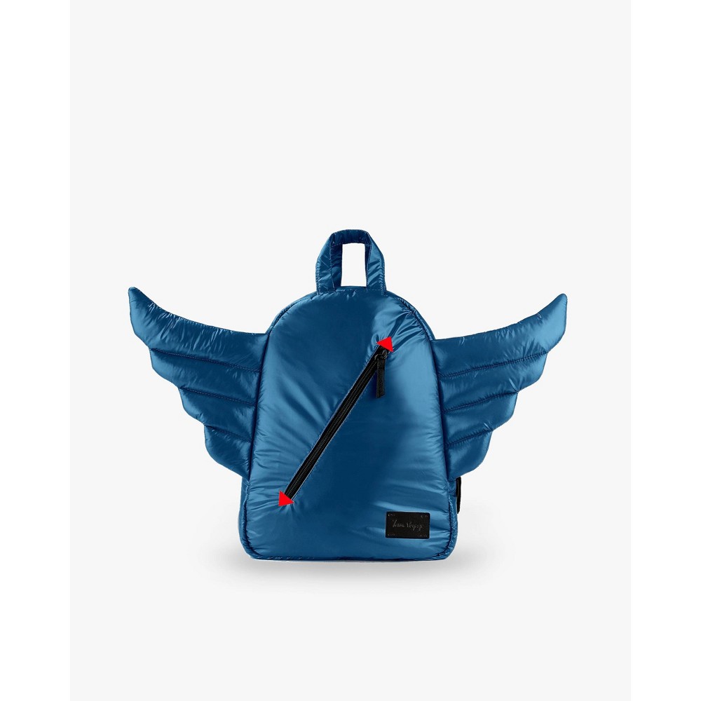 Photos - Travel Accessory 7AM Enfant Kids' 12" Wings Puffer Backpack - Nuit