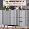 8 Drawer Dresser, Modern Dresser for Bedroom, Wooden Chest of Drawer with Gold Metal Handle and Legs, Large Storage Dresser Organizer for Living Room - 4 of 4
