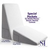 Bed Wedge Pillow with High Density Foam for versatile support by Sweet Home Collection® - image 3 of 4