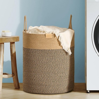 Laundry Hamper 62L,Large Laundry Basket for Clothes,Decorative Storage Basket for Blankets
