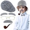 4E's Novelty Old Man Costume For Kids Boys - 100 Days of School Costume for Boys, Old Man Costume for Kids, Grandpa Dress Up Accessories Kit 5 Pcs Set - 2 of 4