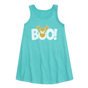 Girls' - Garfield - Garfield Boo Graphic Sleeveless Aline Dress - 1 of 3