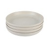 Cravings By Chrissy Teigen 4 Piece 8.6 Inch Round Stoneware Dinner Bowl Set in Oat Milk - 3 of 4