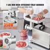 VEVOR Meat Grinder, 7 Lbs/Min Capacity Electric Meat Grinders with Blade, Grinding Plate, Sausage Maker, Stainless Steel Commercial Meat Mincer - 3 of 4