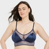 Women's Satin and Lace Longline Bralette - Auden™ - image 4 of 4