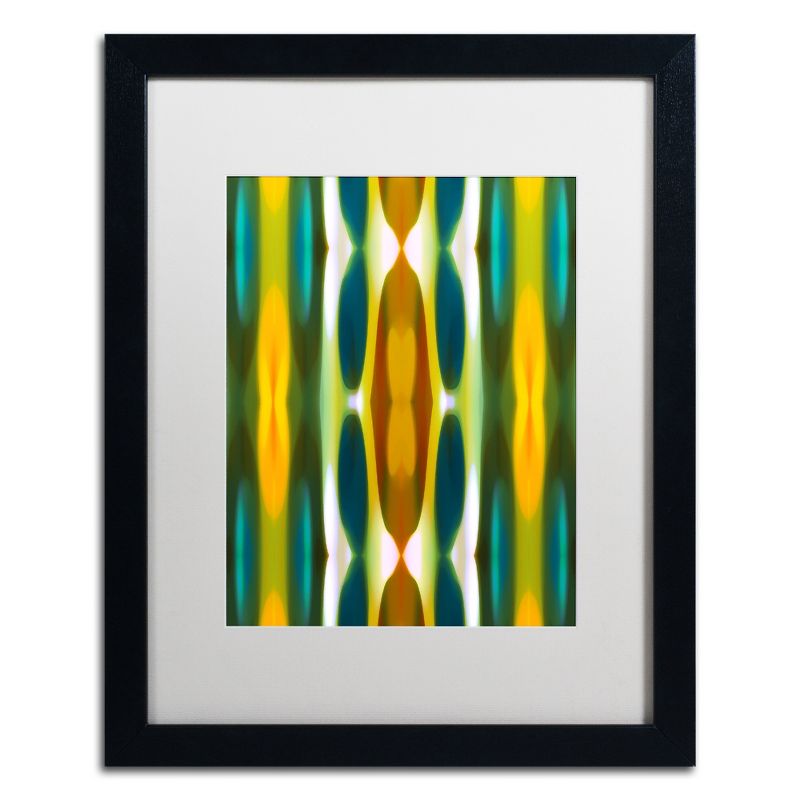 Trademark Fine Art -Amy Vangsgard 'Blue Green Yellow Pattern 14' Matted Framed Art, 2 of 5