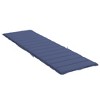 vidaXL Sun Lounger Cushion Navy Blue Oxford Fabric - 4 of 4