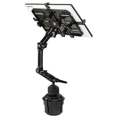 Mount-It! Premium Cup Holder Tablet Mount for Cars, Tablet ELD Mount, Heavy Duty Aluminum Tablet Mount for iPad 7, Galaxy Tab, & Fire Tablets 