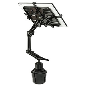 Mount-It! Premium Cup Holder Tablet Mount for Cars, Tablet ELD Mount, Heavy Duty Aluminum Tablet Mount for iPad 7, Galaxy Tab, & Fire Tablets  - 1 of 4