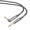 Clef Audio Labs Instrument Guitar Cable, 10ft - 1/4 inch TS Straight to Right Angle Electric bass Guitar AMP Cord PVC Jacket - 4 of 4