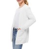 Girl's Open Front Cardigan Long Sleeve Knit Sweaters Kids Solid Cute Casual Loose Outerwear Coats with Pockets - 3 of 4