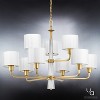 Urban Ambiance Luxury Cosmopolitan Chandelier,  25"H x 36"W,  Palladian Gold Finish, UHP2630 - 3 of 4