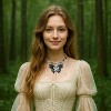 Renaissance Butterfly Fairy Necklace, Vintage Woodland Fairycore Jewelry For Women Fantasy Cosplay Gift - 2 of 4