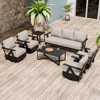 EAGLE PEAK Urban Slate 7 Piece Modern Outdoor Patio Furniture Set, Couch, Patio Chairs, Coffee Table, and Side Table - 2 of 4