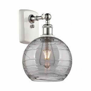 Athens Deco Swirl - 1 Light Wall Sconce In Industrial Style-13 Inches Tall and 8 Inches Wide - 1 of 1