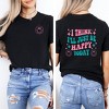 Simply Sage Market Women's I'll Just Be Happy Colorful Front and Back Short Sleeve Graphic Tee - image 2 of 4