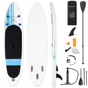 Costway 10' Inflatable Stand Up Paddle Board SUP Adjustable Paddle Backpack Pump - 1 of 4
