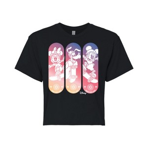 Women's - Disney - Mickey & Friends Cropped Graphic T-Shirt - 1 of 4
