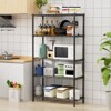 VYNXARIA 36" 5-Tier Black Wire Shelf - 350LBS Capacity - 3 of 4