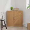 MAYEERTY Modern Solid Wood Double Doors Corner Storage Cabinet Efficient Storage for Home Cornei Libing Room Beige - 2 of 4