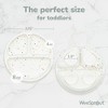 WeeSprout Suction Plates for Babies & Toddlers | 100% Silicone | Plates Stay Put with Suction Feature | Divided Design | 3 Pack - 2 of 4