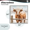 Stupell Industries Cattle at Snowy Fence Framed Giclee Art - 4 of 4