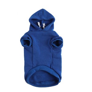 Unique Bargains Winter Spring Fall Dog Hooded Sweatshirt - 1 of 4