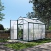 Greenhouse for Outdoors, Polycarbonate Greenhouse with Roof Vent, Large Walk-in Greenhouses for Outside Garden, Yard - 3 of 4