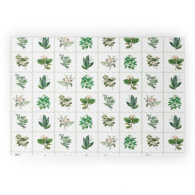 Evanjelina & Co Botanical Collection Pattern 1 36" x 24" Welcome Mat - Society6
