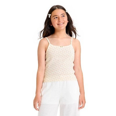 Girls' Pointelle Strappy Cami - art class™