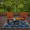 4x6 Geometric Hand Woven Indoor/Outdoor Rug Indigo Blue - National Tree Company - 2 of 3