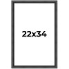 PosterPalooza | Refined Black Picture Frame - UV Acrylic, Foam Board Backing, Hanging Hardware - 2 of 4