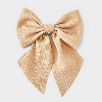 Crinkle Bow Hair Barrette - A New Day™