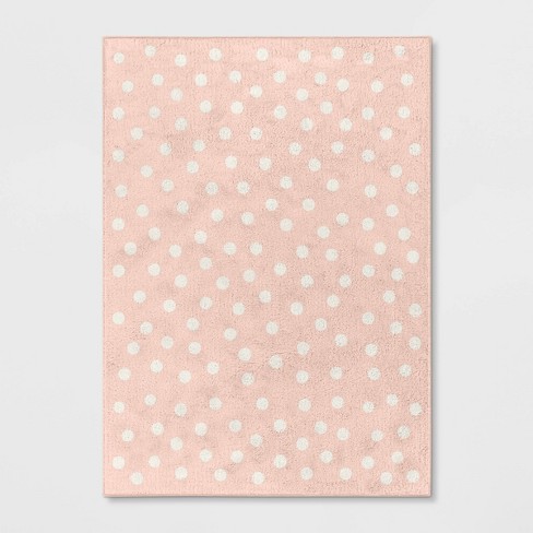 Polka Dot Kids' Bath Rug Pink - Pillowfort™