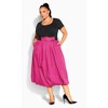 Women's Plus Size Paris Days Dress - sangria | CITY CHIC - 2 of 4