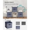 Racxily Set of 6 Foldable Storage Cubes, 11.8-Inch Non-Woven Fabric Bins with Double Handles, Closet Organizers for Shelves - 3 of 4